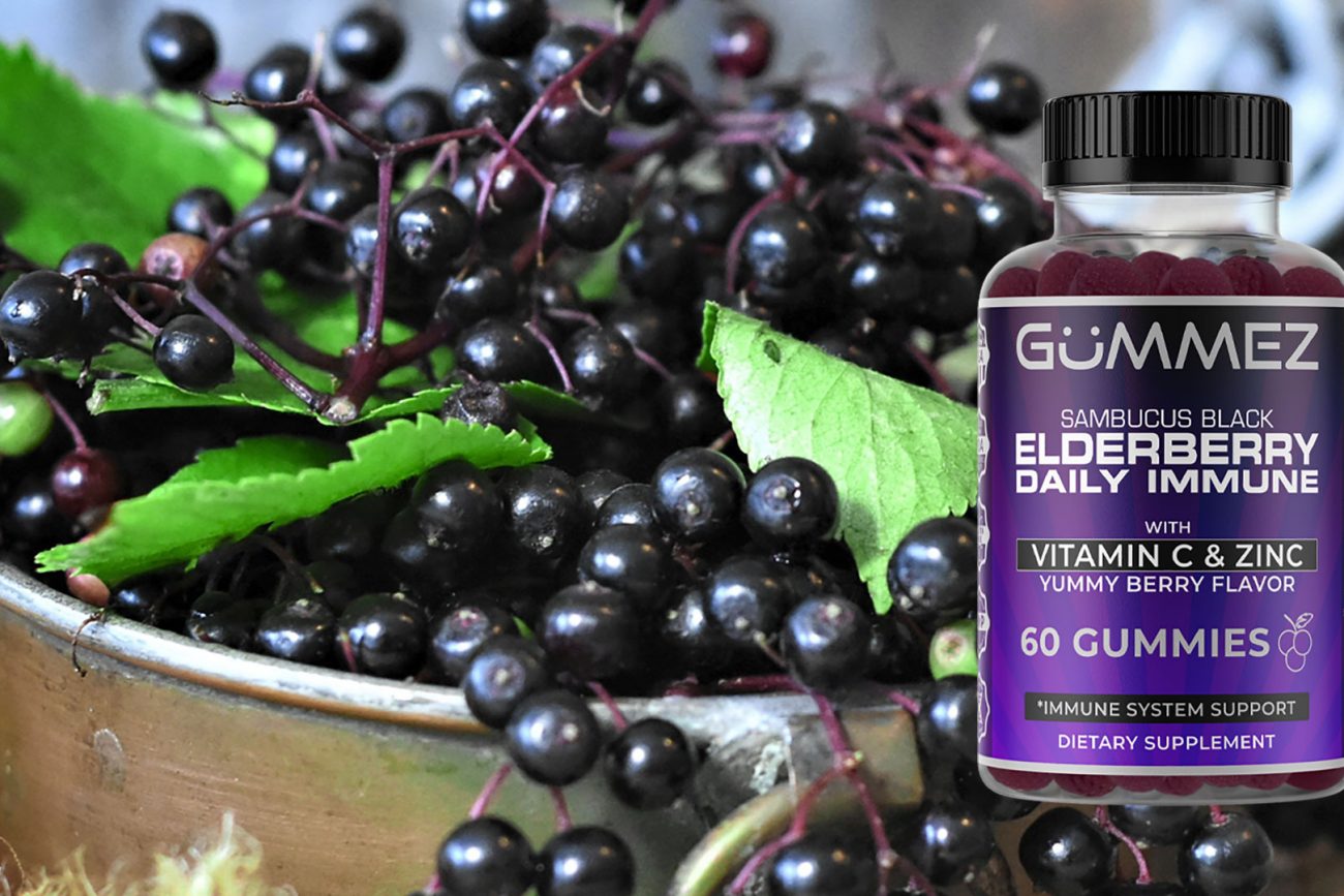 Elderberries and Gummez Vitamin C Zinc Immune Boost